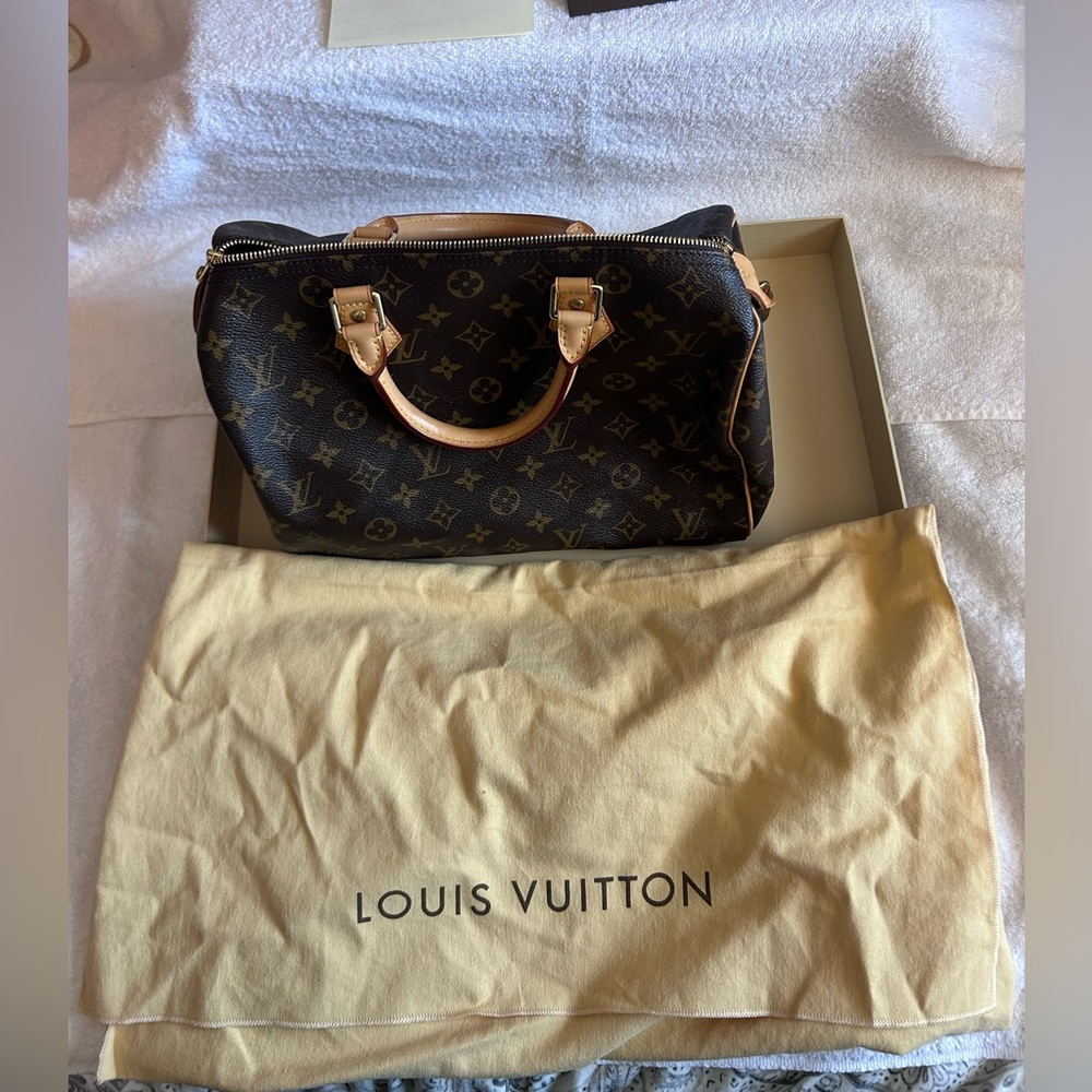 Louis Vuitton Brown Satchel with Iconic Monogram  30